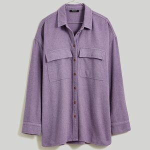 Madewell Brushed Oversized Shirt-Jacket size L